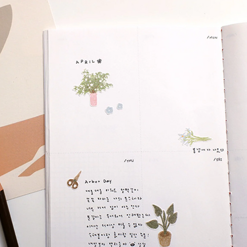 Suatelier Sticker Flower Cafe 1142