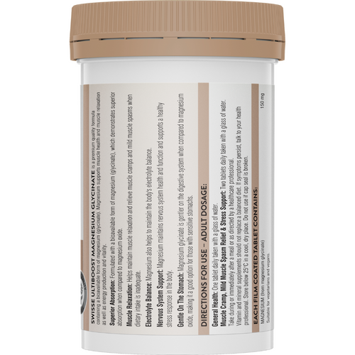 Swisse Ultiboost Magnesium Glycinate 60 Tablets