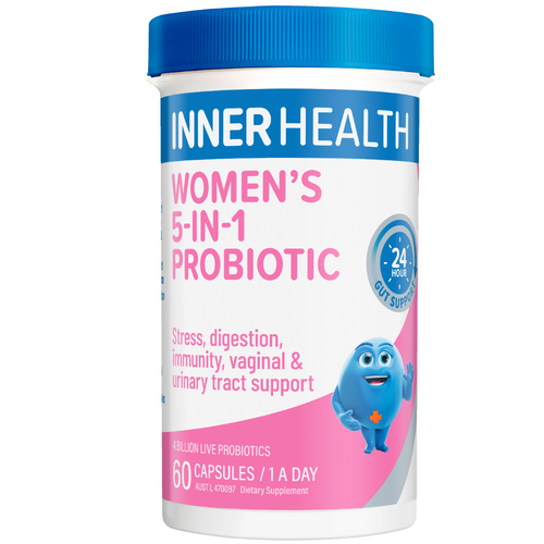Inner Health Women's 5-in-1 Probiotic One-A-Day 60 Capsules Inner Health Women's 5-in-1 Probiotic One-A-Day 60 Capsules