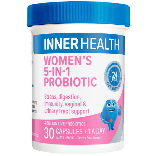 Inner Health Women's 5-in-1 Probiotic One-A-Day 30 Capsules Inner Health Women's 5-in-1 Probiotic One-A-Day 30 Capsules