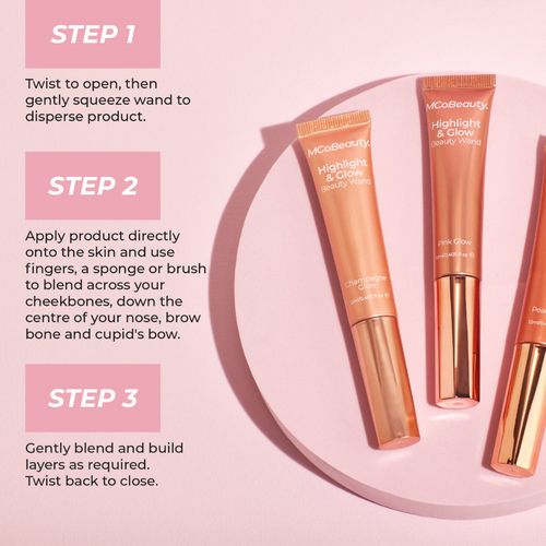 MCoBeauty Highlight And Glow Beauty Wand Use