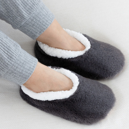 SnuggUps Women's Lux Charcoal Slipper Large EU 40-42