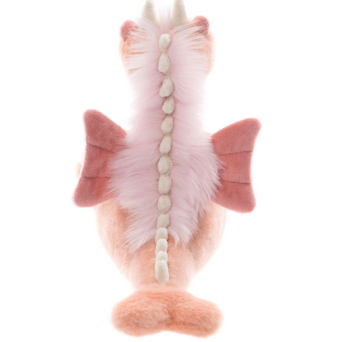 The Charlie Bears Bearhouse Collections Hearts the Enchanting Dragon Pink Plush back view