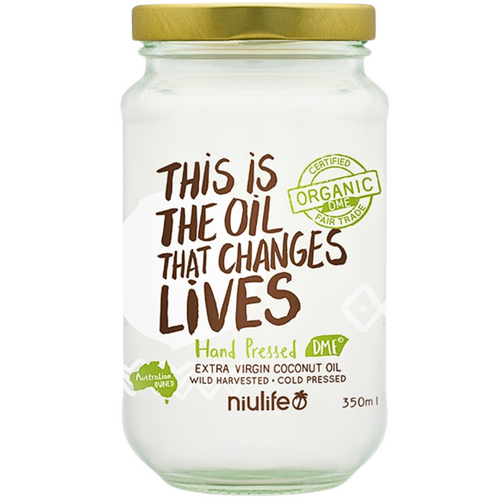 Niulife Extra Virgin Coconut Oil Certified Organic Vegan Gluten Free 350mL