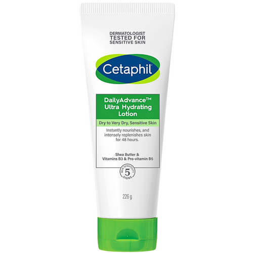 Cetaphil Daily Advance Ultra Hydrating Lotion For Dry To Very Dry Sensitive Skin Paraben Free 226g Cetaphil Daily Advance Ultra Hydrating Lotion For Dry To Very Dry Sensitive Skin Paraben Free 226g