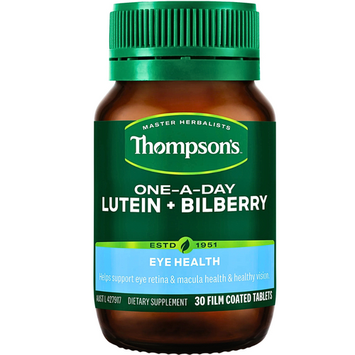 Thompson's One-A-Day Lutein + Bilberry Eye Health 30 Tablets Thompson's One-A-Day Lutein + Bilberry Eye Health 30 Tablets