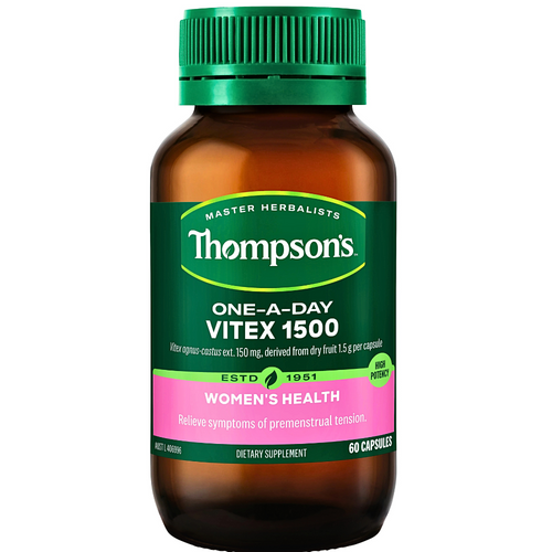 Thompson's One-A-Day Vitex 1500 Women's Health 60 Capsules Thompson's One-A-Day Vitex 1500 Women's Health 60 Capsules
