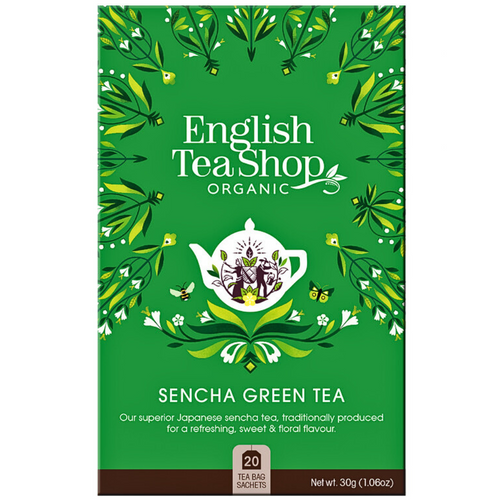 English Tea Shop Organic Sencha Green Tea 20 Sachets English Tea Shop Organic Sencha Green Tea 20 Sachets