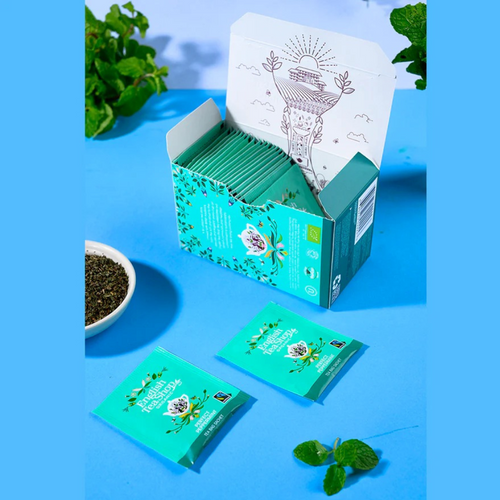 English Tea Shop Organic Perfect Peppermint Sachets out of the package image