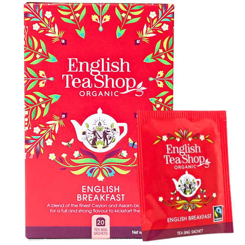 English Tea Shop Organic English Breakfast Tea 20 Sachets English Tea Shop Organic English Breakfast Tea 20 Sachets