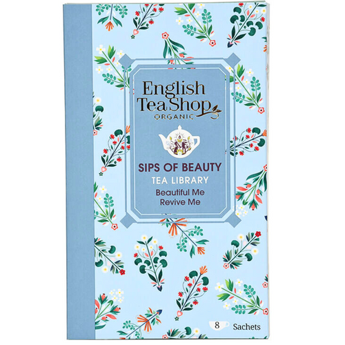 English Tea Shop Organic Sips of Beauty Tea Library 8pcs English Tea Shop Organic Sips of Beauty Tea Library 8pcs