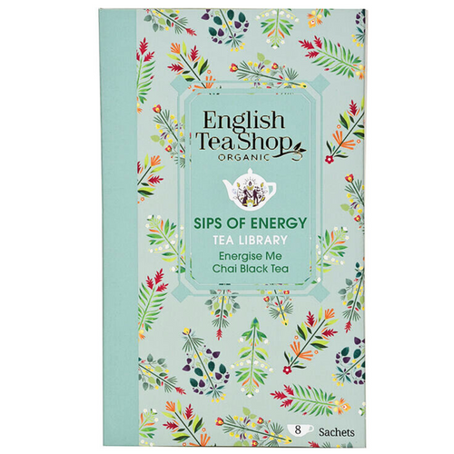 English Tea Shop Organic Sips of Energy Tea Library 8pcs English Tea Shop Organic Sips of Energy Tea Library 8pcs