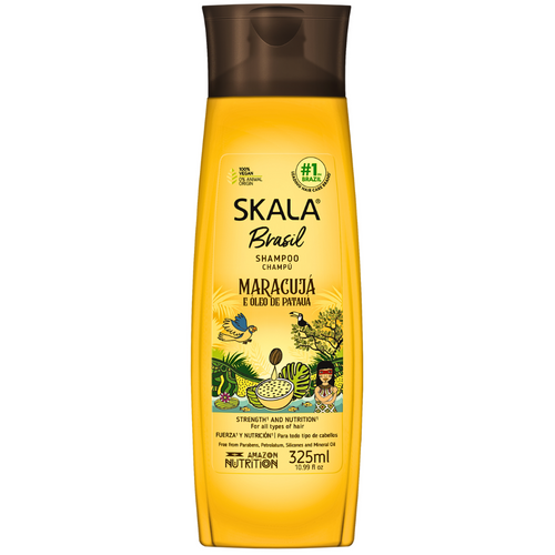 Skala Brasil Maracujá & Patauá Oil Shampoo for All Types of Curls 325mL Skala Brasil Maracujá & Patauá Oil Shampoo for All Types of Curls 325mL