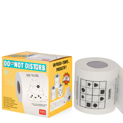 Legami Milano Printed Puzzle Do Not Disturb Toilet Roll Paper Legami Milano Printed Puzzle Do Not Disturb Toilet Roll Paper