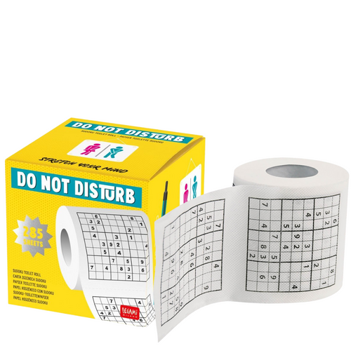 Legami Milano Printed Sudoku Do Not Disturb Toilet Roll Paper Legami Milano Printed Sudoku Do Not Disturb Toilet Roll Paper