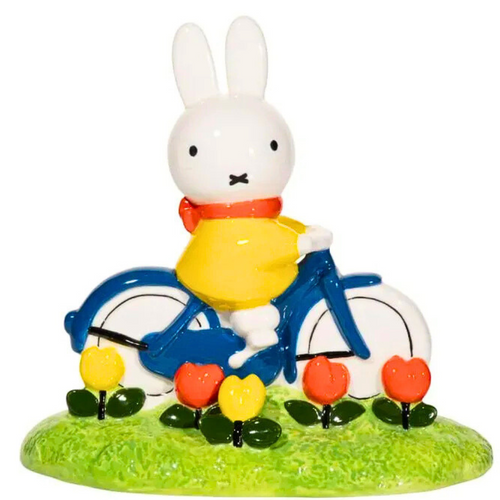 Miffy Ceramic Figurine Tulip Garden Bike Ride H15cm