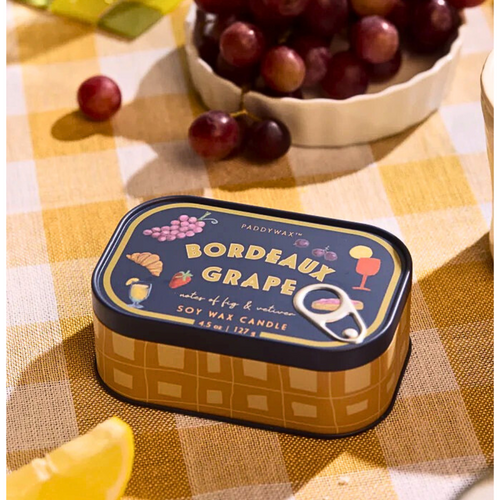 Paddywax Bistro Tin Candle Bordeaux Grapes Fig And Vetiver