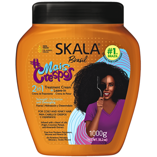 Skala Brasil MaisCrespos 2 In 1 Hair Treatment Cream + Leave-In For Coily And Kinky Hair