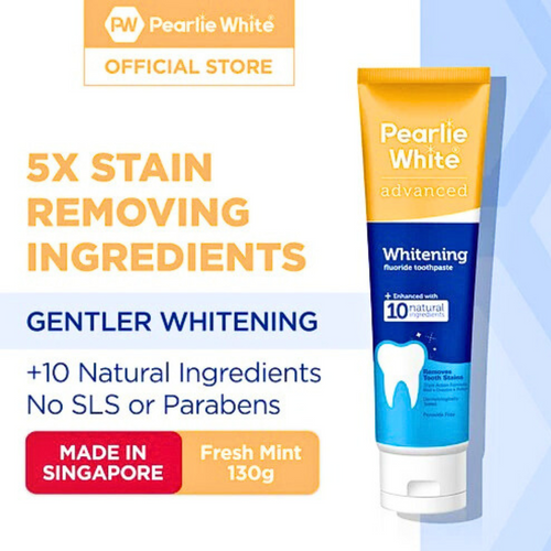 Pearlie White Advanced Whitening Fluoride Toothpaste is Free from SLS And Parabens