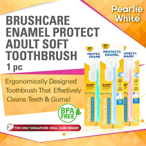 Pearlie White BrushCare Enamel Protect Adult Soft Toothbrush