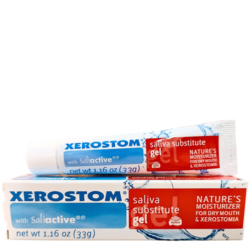 Xerostom with Saliactive Saliva Substitute Gel Mild Sugar Free Lemon Flavour 33g Xerostom with Saliactive Saliva Substitute Gel Mild Sugar Free Lemon Flavour 33g