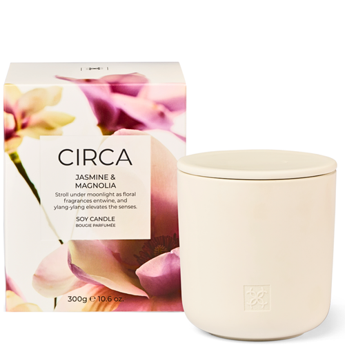 Circa Home Cotton Jasmine And Magnolia Soy Candle 300g Circa Home Cotton Jasmine And Magnolia Soy Candle 300g