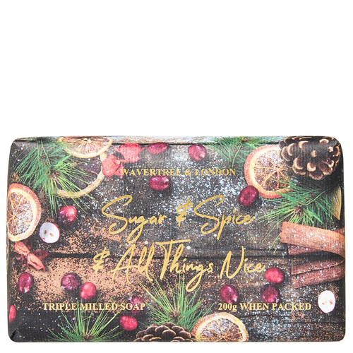 Wavertree Soap Bar Christmas Sugar And Spice 200g Wavertree Soap Bar Christmas Sugar And Spice 200g