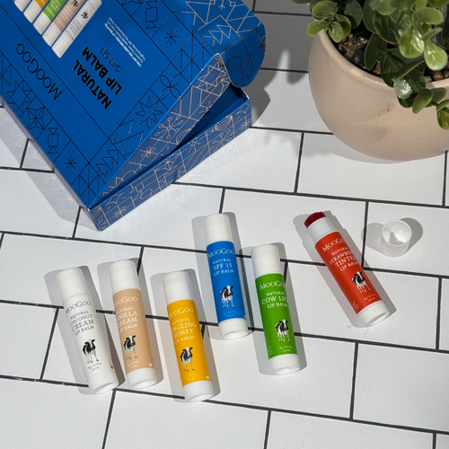 MOOGOO Natural Lip Balm Gift Set 6 Pack