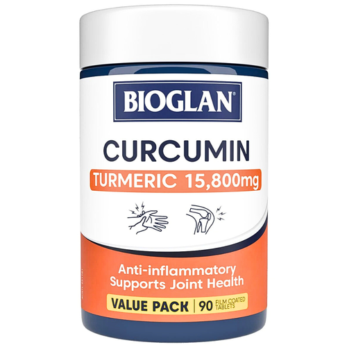 Bioglan Curcumin Turmeric 15,800mg Anti-Inflammatory Supports Joint Health 90 Tablets