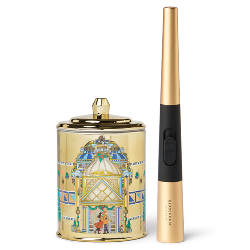 Glasshouse Fragrances Midnight In Milan 380g Soy Candle & USB Lighter Gift Set