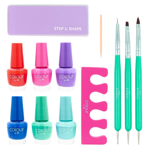 The Image shows the Content of the 12 Days of Nails Advent Calendar