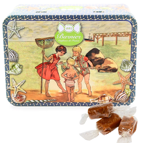 Barnier Salted Butter Soft Caramels in Metal Tin Christmas Edition 100g