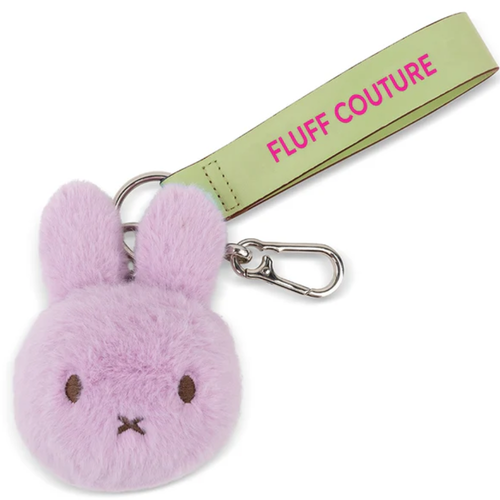 Miffy ECO Fuzzy Bag Charm Lilac 11cm