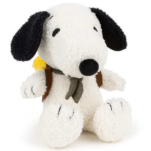 Peanuts Collection Snoopy Sitting with Woodstock in Backpack 20cm
