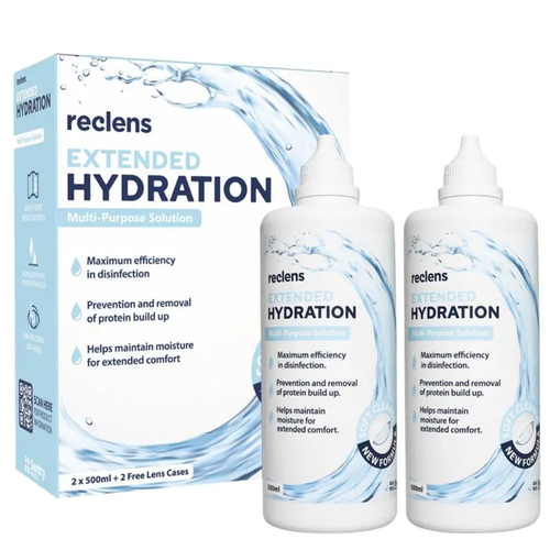 Reclens Extended Hydration Multipurpose Solution 2 x 500ml