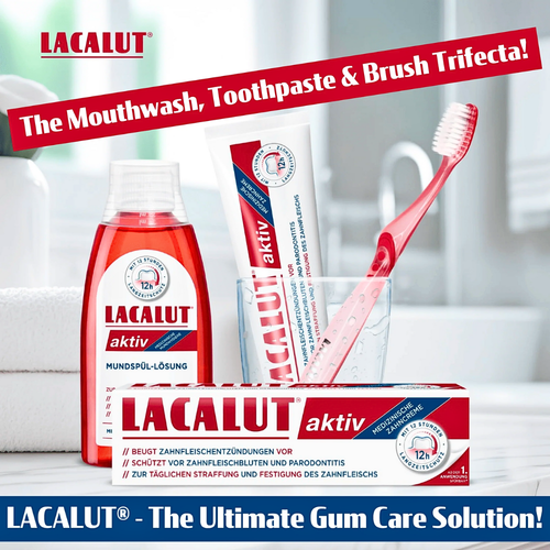 LACALUT® AKTIV Anti-Gingivitis Mouthwash For Gum Disease 300ml