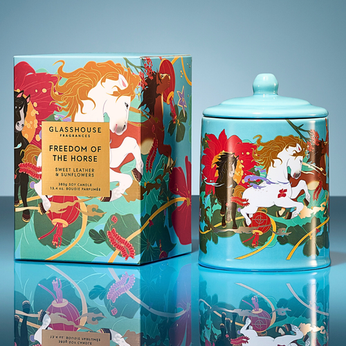Glasshouse Fragrances Candle Freedom Of The Horse 380g