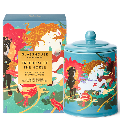 Glasshouse Fragrances Candle Freedom Of The Horse 380g