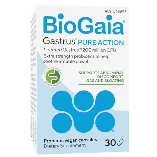 BioGaia Gastrus Pure Action 30 Capsules