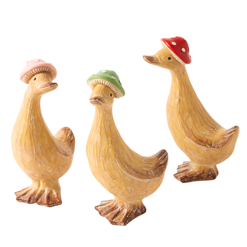 Image shows a collection of Pilbeam Living Duck Sculptures