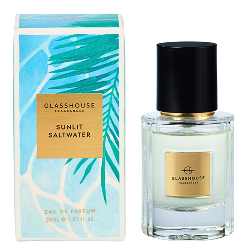 Glasshouse Fragrances Sunlit Saltwater With Sea Salt Pear Beach Rose EDP 30mL