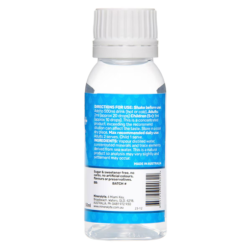 Mineralyte Hydrate+ Hydration Drops Unflavoured 50ml