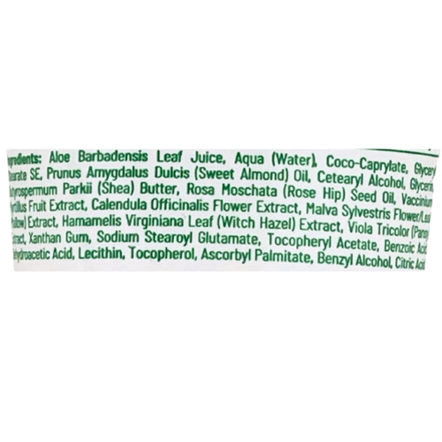 Ingredient list for Equilibra® Aloe Moisturizing Face Cream Sensitive Skin 75mL