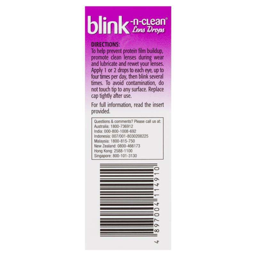 Blink-N-Clean Lens Drops 15ml