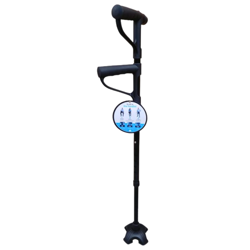 Surgical Basics Walking Stick 2 Handles Adjustable With Torch Black 72-94cm product image