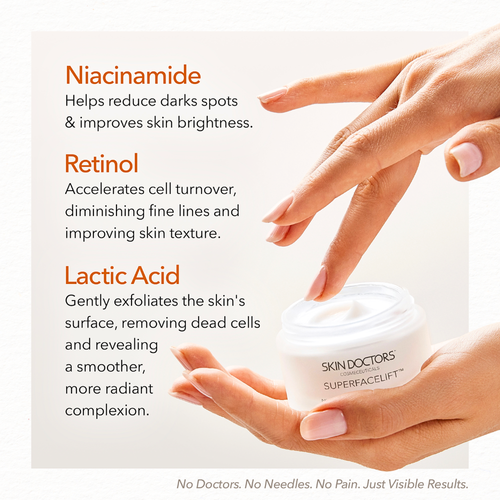 Skin Doctors Superfacelift Face Sculpting Cream 50mL main ingredients