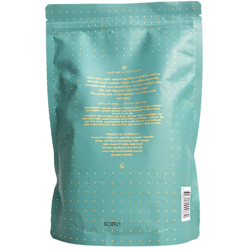 Empire Australia Koala Eucalyptus & Myrtle Bath Salts 1kg back view