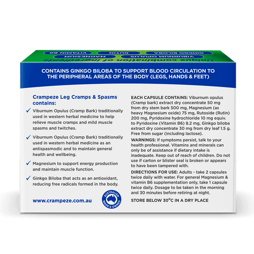 Crampeze Night Cramps 30 capsules