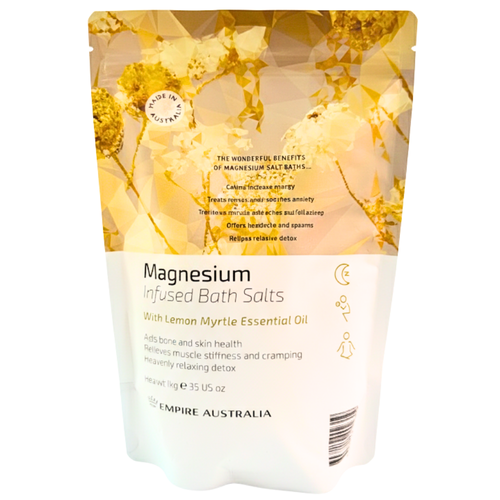 Empire Australia Lemon Myrtle Magnesium Infused Bath Salts 1kg product image
