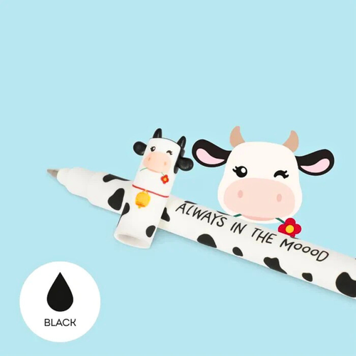 Legami Milano Erasable Gel Pens Limited Edition Farm Sweet Farm Set of 4 cow pen image